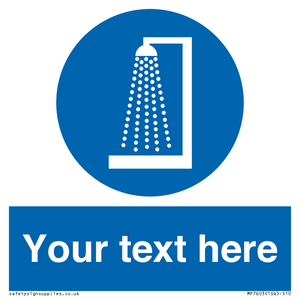 Custom mandatory shower before entering